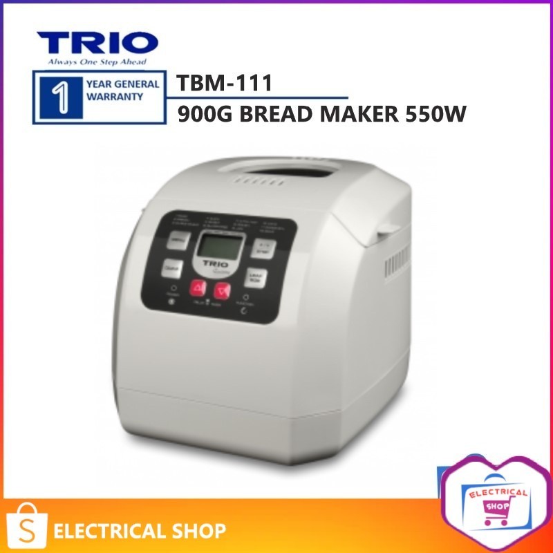 Trio Bread Maker - Easy Bake For Cake/Bread/And Dough TBM-111