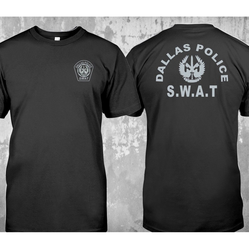 Swat Polices Department Dallas Security Investigation Tshirt Mens cotton