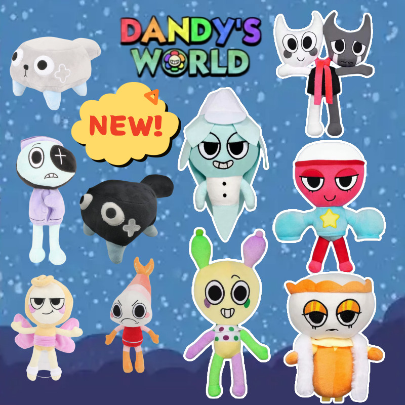 BCT ✨NEW✨ Dandy's World Plush Toys Cute Game Character Doll Horror Doll Kawaii Funny Cartoon Toys Dandy World Plushie Bedroom Pillow Decor Soft Doll for Kids Birthday Gift COD