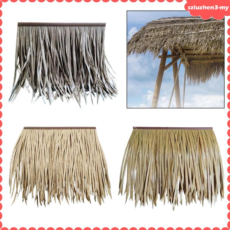 [SzluzhenbcMY] DIY Artificial Grass Thatch Roofing 50x50cm PETG Material Waterproof for Garden Patio Decor Multipurpose Patio Umbrella Cover