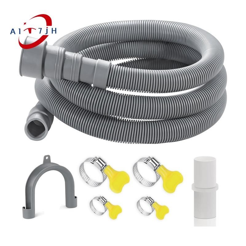 Washer Drain Hose, 6.5 Feet Flexible Washing Machine Drain Hose Universal Dishwasher Drain Hose Extension Kits 