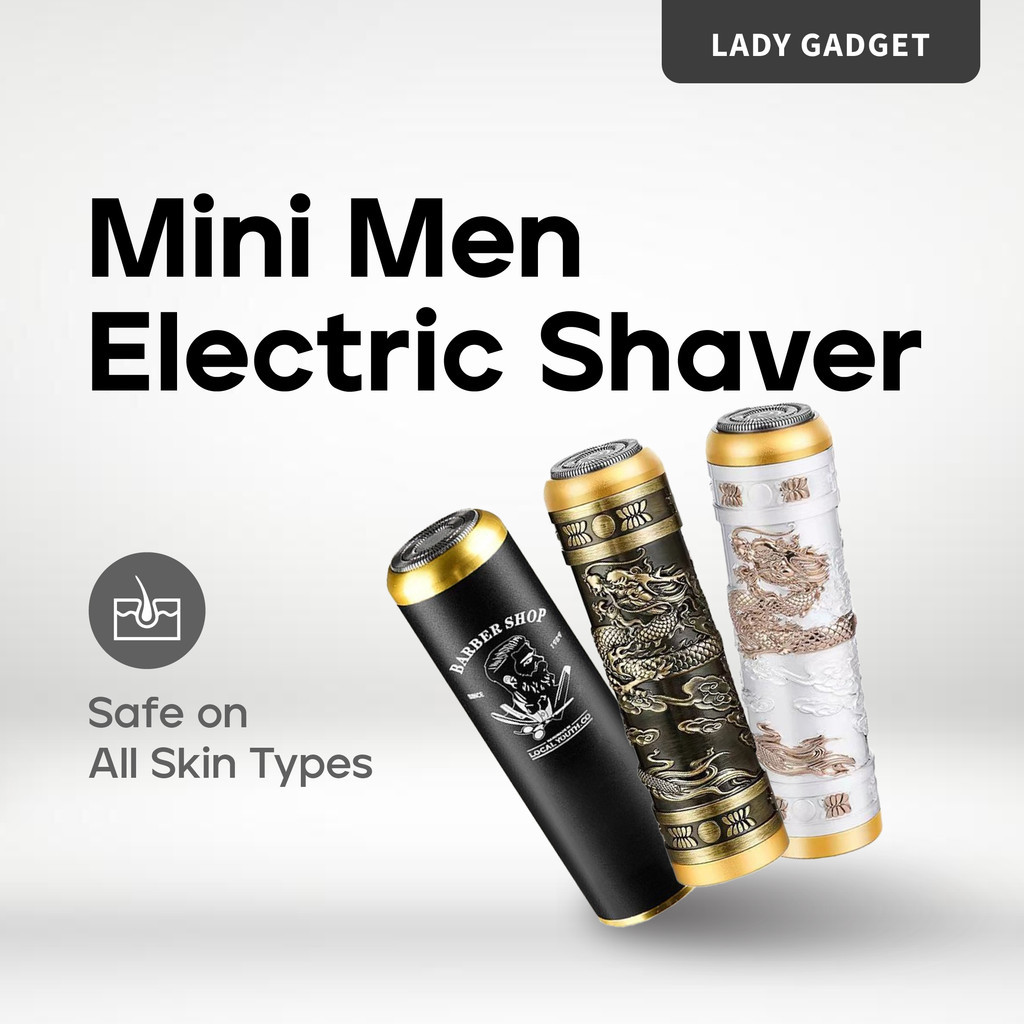 Mini Men Electric Shaver Wet and Dry Use USB Rechargeable Portable Shaving Machine for Travel Business Trip KEMEI KM-T10