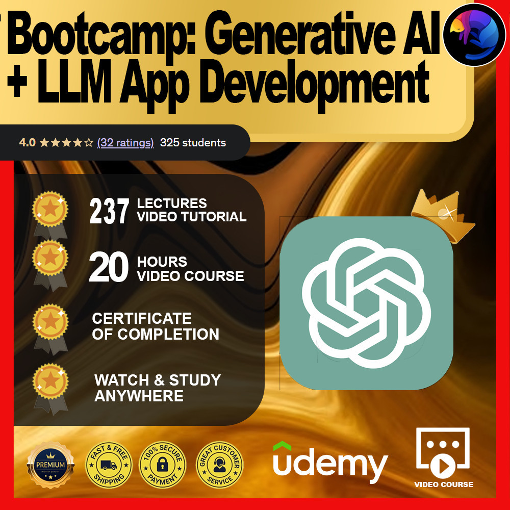 [Video Course]2024 Bootcamp: Generative AI + LLM App Development