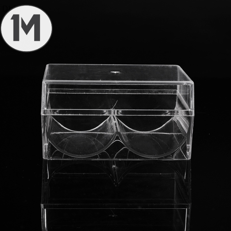 1M Transparent Poker Chips Box Acrylic Plastic Clear Portable Chips Box Casino Supplies 40 Pieces Gambling Chips Sto