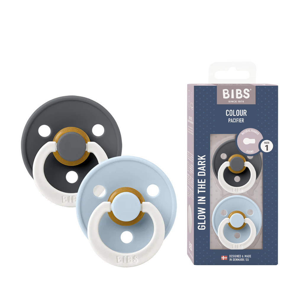 BIBS Colour Latex Baby Pacifiers (2 Packs)