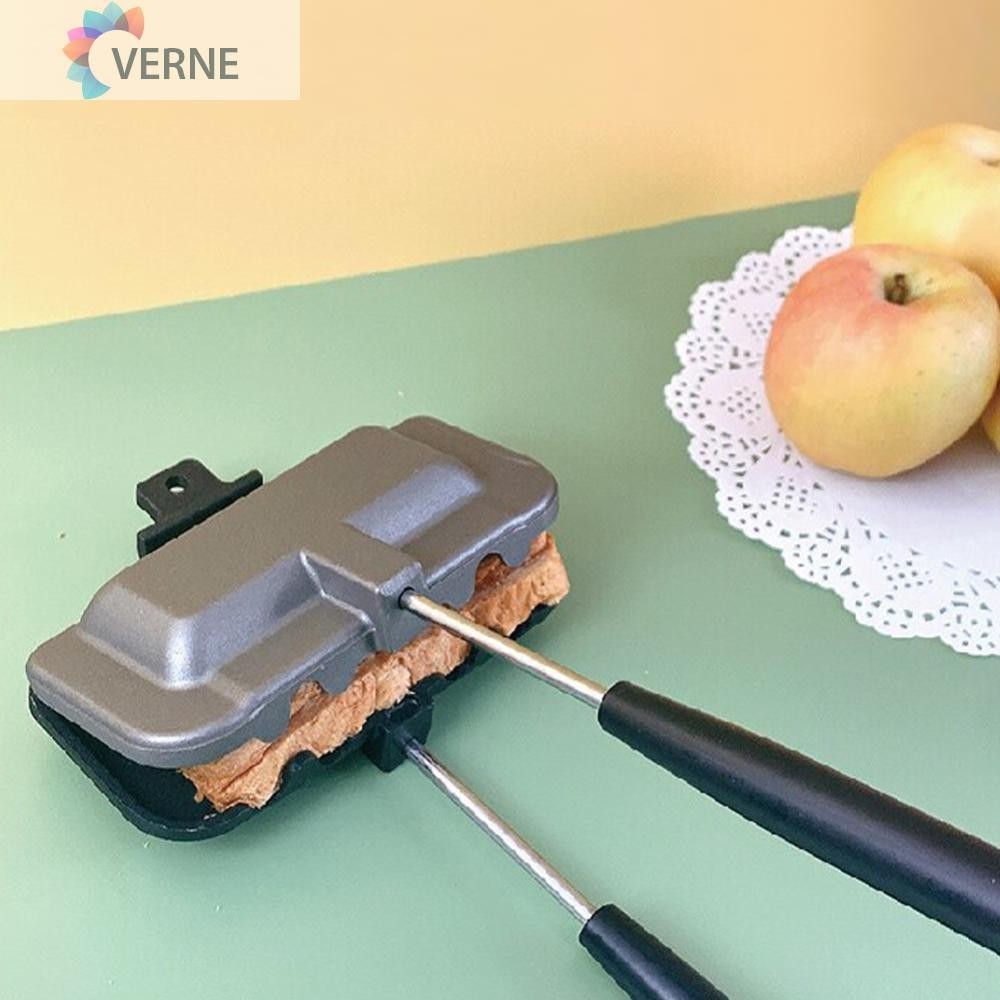 [Verne.my] Baking Tray Double-sided Hot Dog Toaster Panini Press for Pancakes Omelets Toast