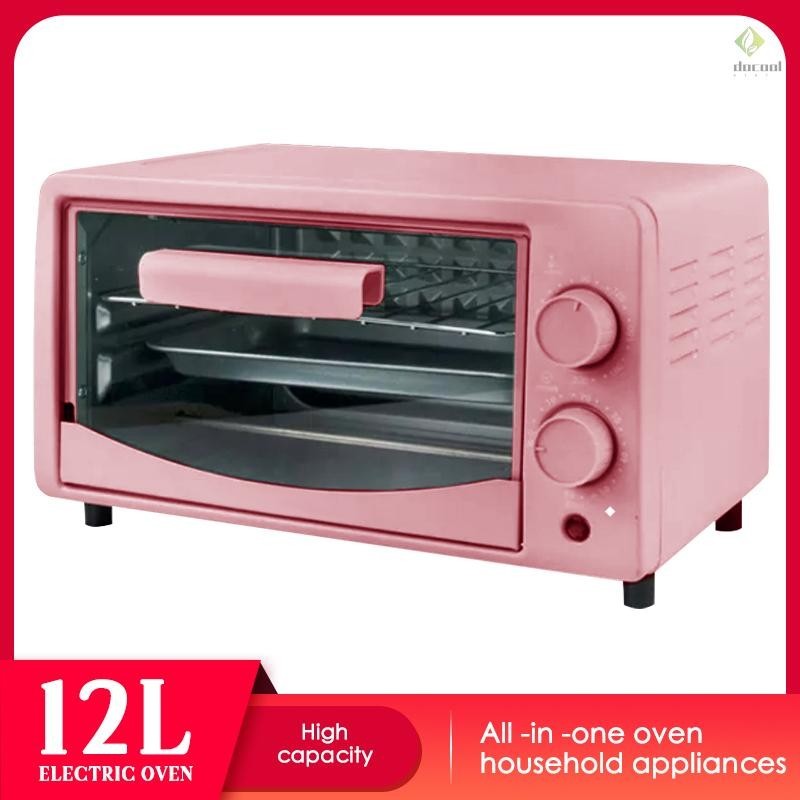 12L Electric Toaster Oven Countertop Baking Oven Compact Convection Oven  Small Kitchen Toaster Oven Space-saving for Home Use