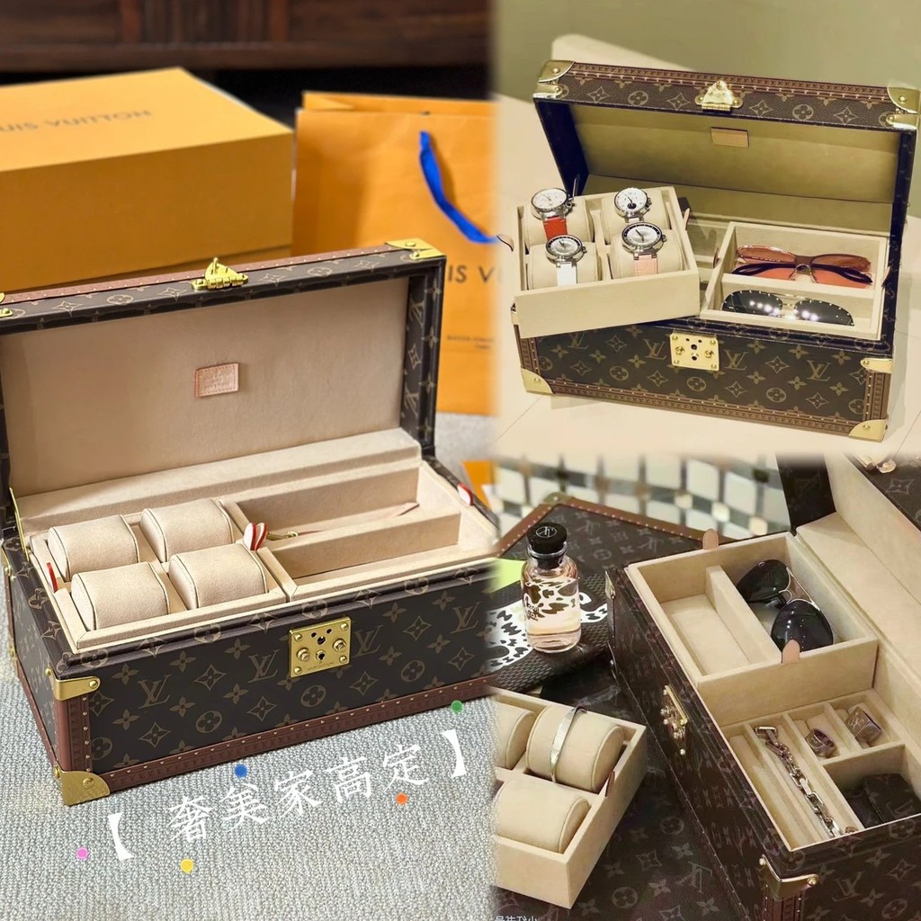 Aaa+double-layer Jewelry Box Watch Box Storage Box Hard Box Jewelry Box Classic Hard Box Medieval Retro Jewelry Box Storage Box Jewelry Box Jewelry Box Wrist Watch Box Watch Box