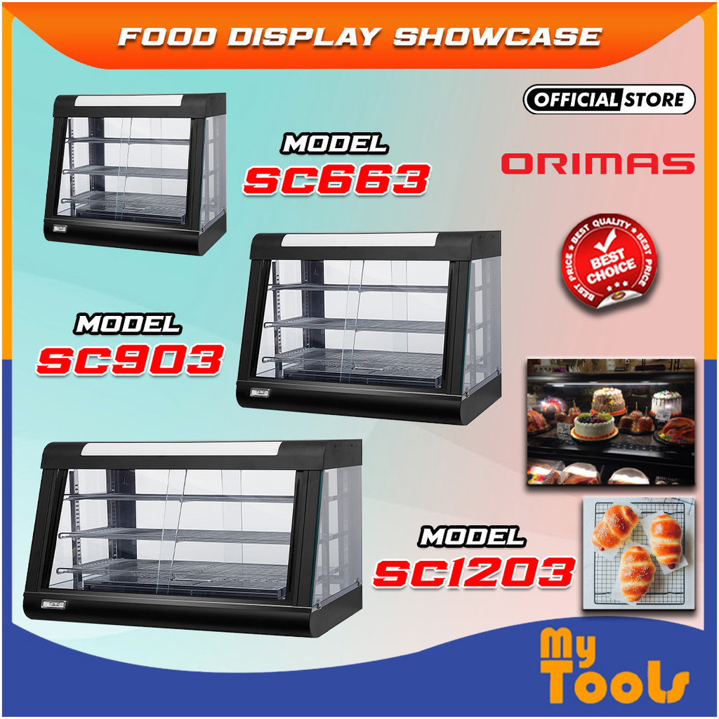 Mytools ORIMAS Food Display Warming Showcase Series (SC663/SC903/SC1203) | Stainless Steel | Commercial Food Warmer