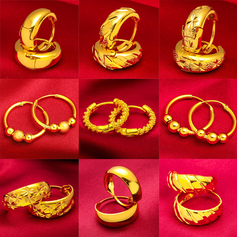 Korean Earrings Dignified Ear Clips New Minimalist Design Brushed Earrings Accessories Gift