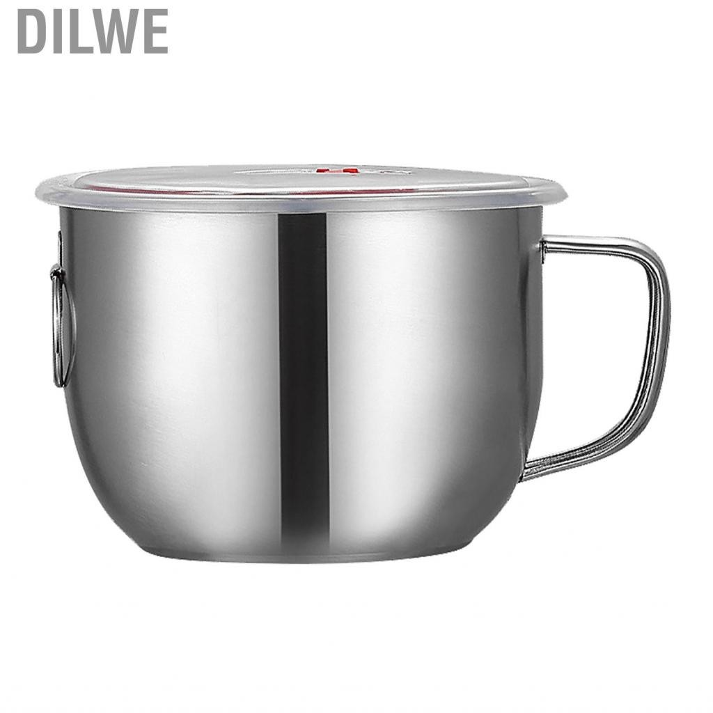 Dilwe Metal Rice Bowl  Food Grade Even Heating Stainless Steel Handle Auxiliary Lugs for Induction Cooker