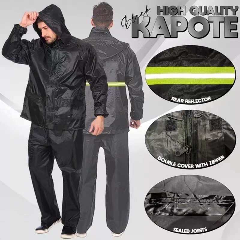 [Kelvin Online Preferred] Waterproof Motorcycle Terno Raincoat with reflector (99) Rainsuit