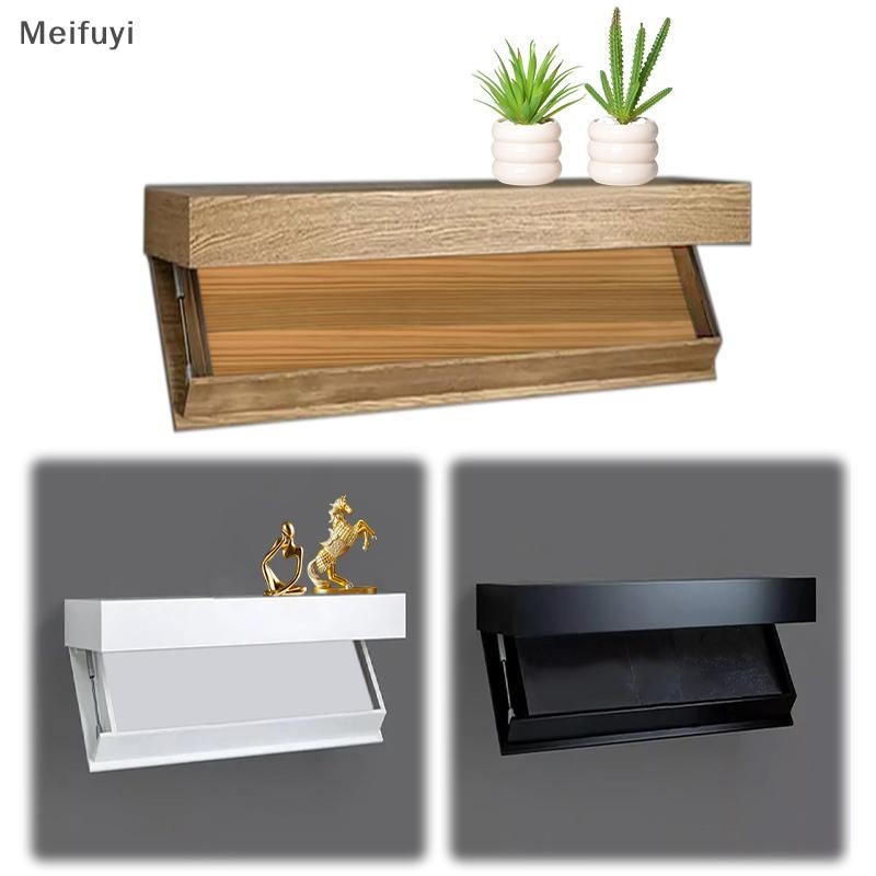 [Meifuyi] Magicflap Designer Shelf With Secret Compartment,Concealed Floating Shelf, Wall-Mounted Storage Solution,Hidden Compartment Furniture,Modern Home Decor, Ideal For Living