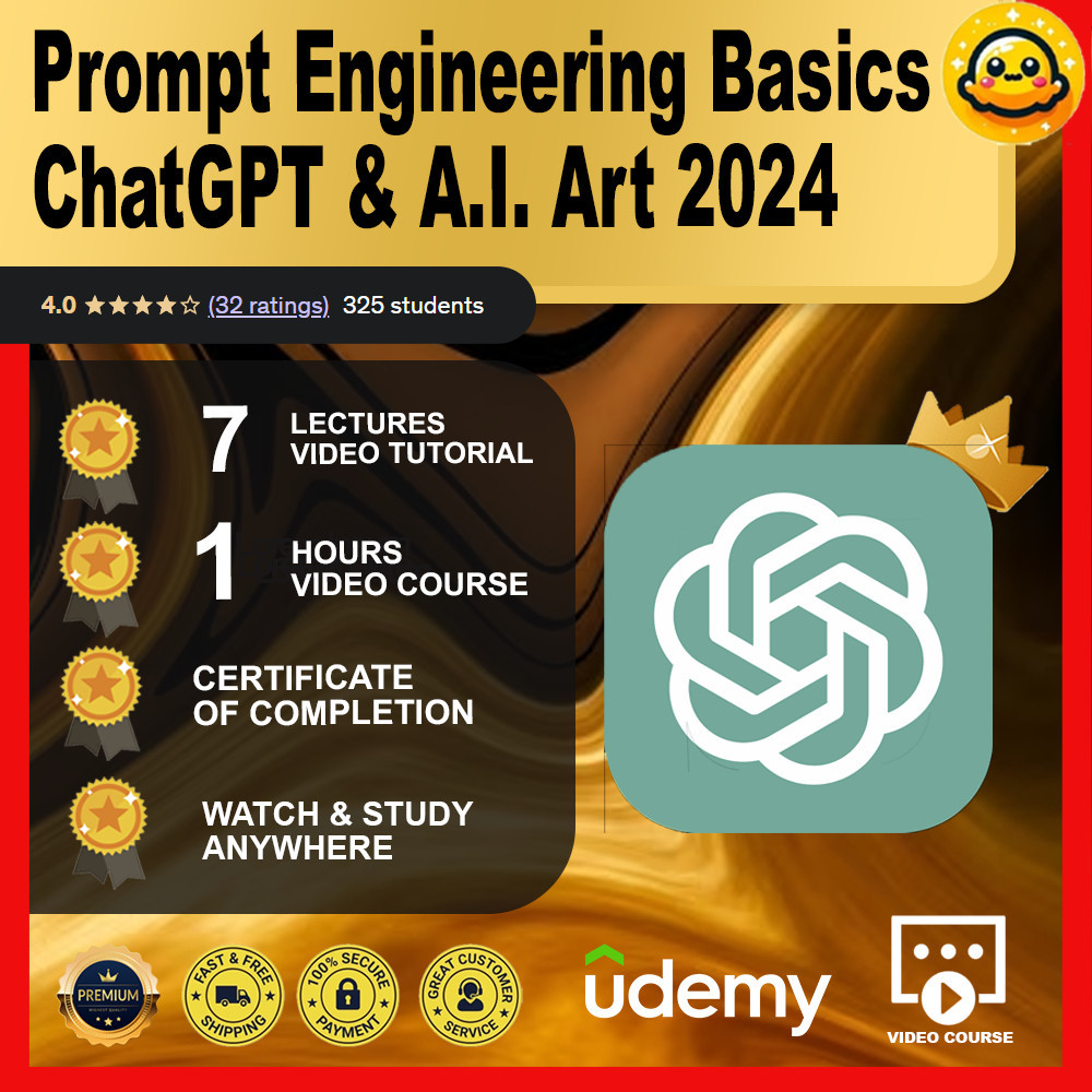 [Video Course] Prompt Engineering Basics – ChatGPT & A.I. Art