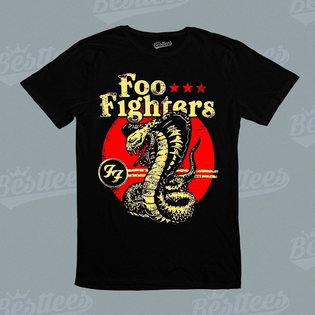 Men/Mens/Mens Rock Band Memorabilia Foo Ers Cobra American Tee T-Shirt