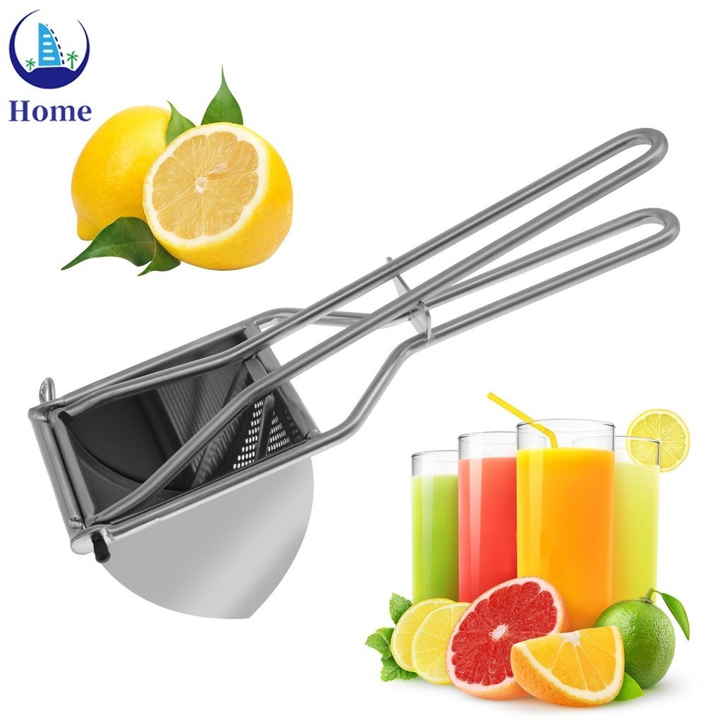 Lemon Squeezer Stainless Steel Lemon Squeezer Juicer Handheld Citrus Juicer Heavy Duty Citrus Press Juicer Labor Saving Manual Juicer Handheld Juicer Squeezer for Lemon SHOPTKC9340