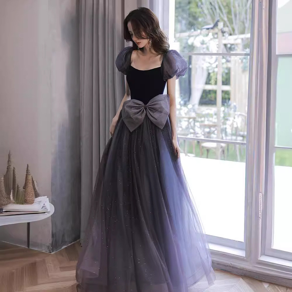 Follow to Get Free Shipping✔Prom Dress✨Evening Party Dress Dress✨Performance Dress✈Evening Dress Skirt Female Summer Light Luxury Niche High-End Birthday Princess Dress Classy Fairy Art Candidates Chorus Costume