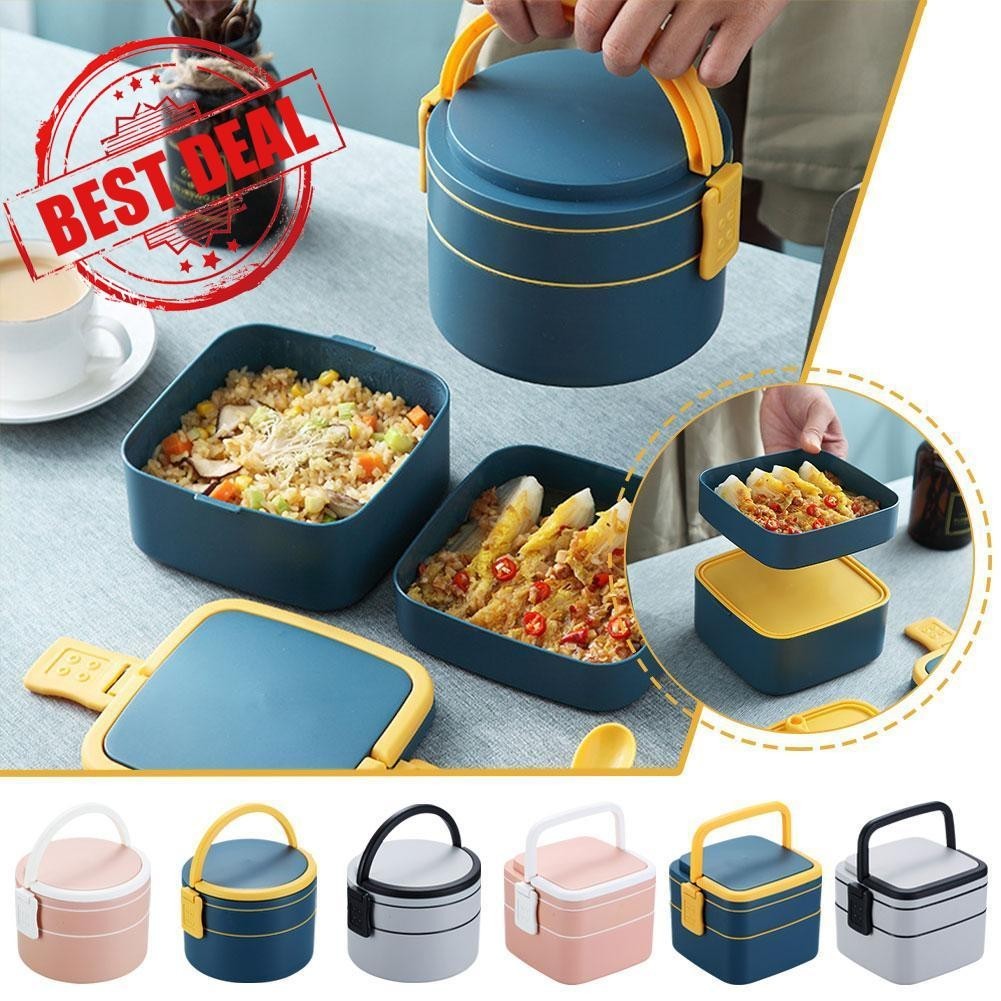 Japanese Food Warmer Bento Box With Multiple Layers For Takeout Lunch Microwave Safe And Portable Design 