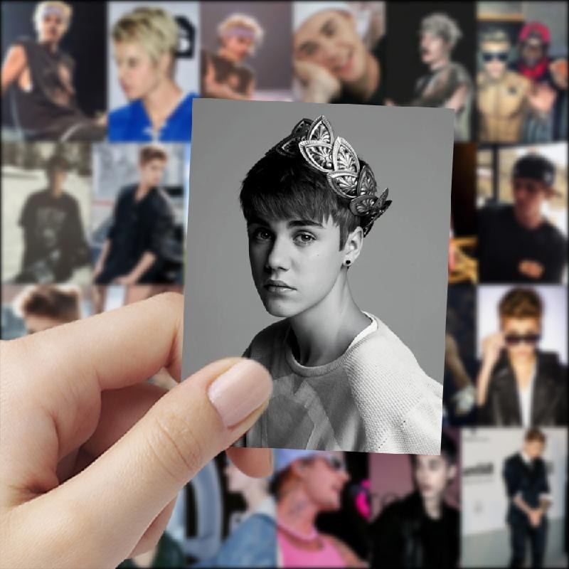 Whole Store Promotion 63 Pieces Justin Bieber Star Merchandise stickers handsome European American Male Star diy Phone Case Desktop Suitcase 63 Justin Bieber celebrity stickers around handsome