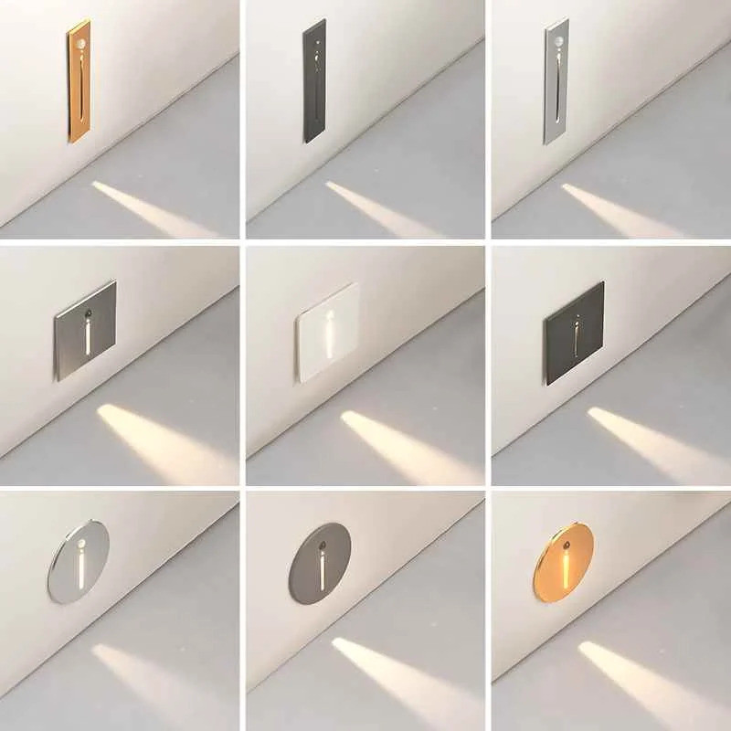 [Harga Promosi] Lampu Dinding Koridor Kreatif Baharu Lampu Dinding Sensor Bacaan Lorong Lampu Dinding Sensor Terbenam Kreatif