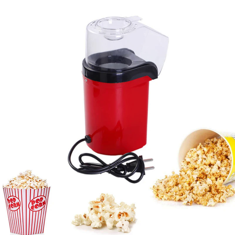 1200W Household Popcorn Machine Oil-free Popcorn Maker for Home Kitchen Party Travel Delicious & Healthy Gift Idea for Kids