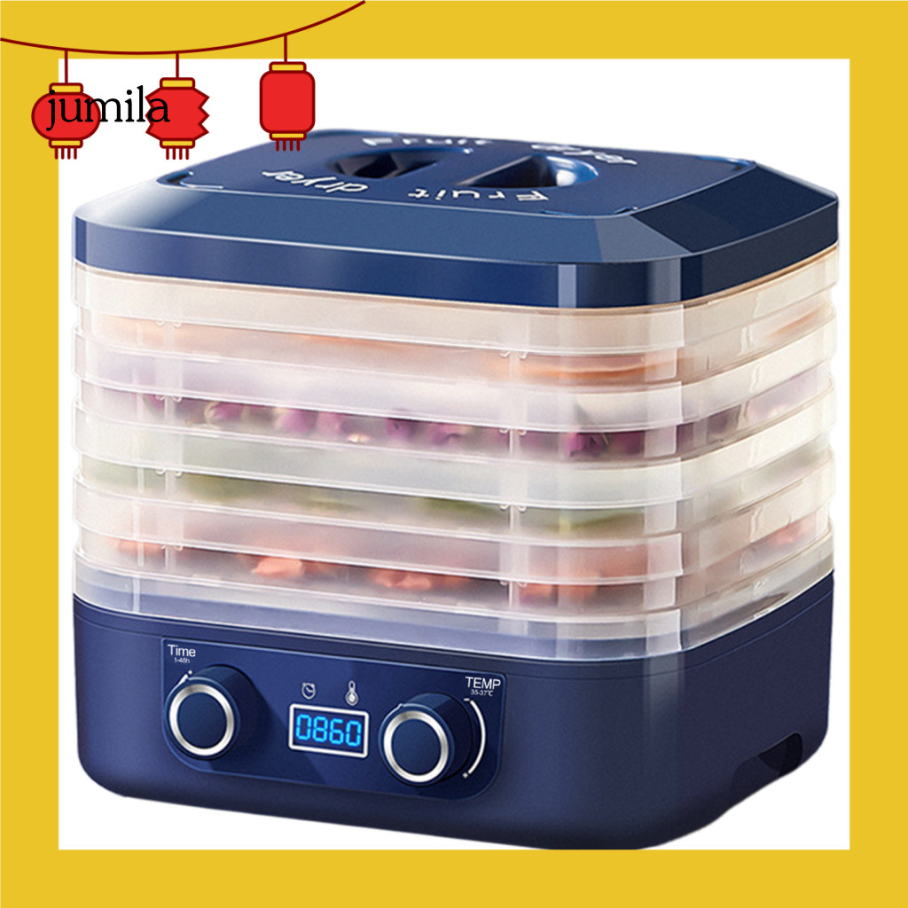 [JU] Smart Timer Dehydrator Food Dehydrator Machine 5-layer Bpa-free Food Dehydrator with Timer Large Capacity Fruit Dehydrator for Healthy Snacks Us Plug