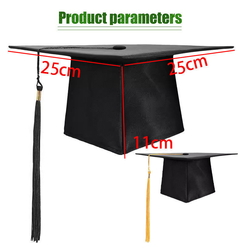 Graduation Hat Congrats Grad with tassel Unisex Board Cap Happy Graduation High School Degree Ceremony Party Supplies