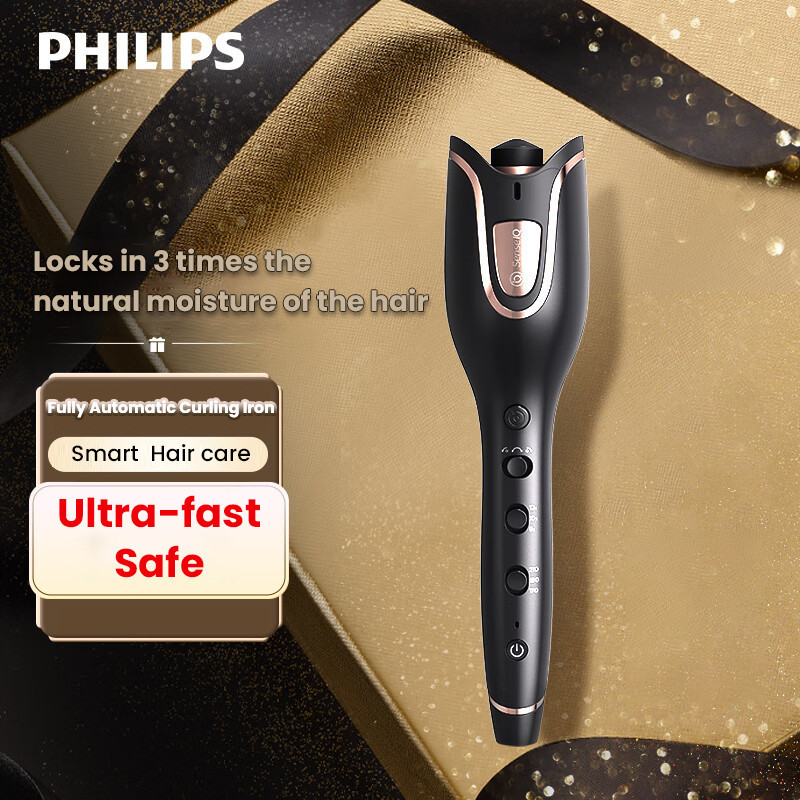 Philips Automatic Curling Iron Egg Roll Head French Large Roll Negative Ion Curling Magic BHB8