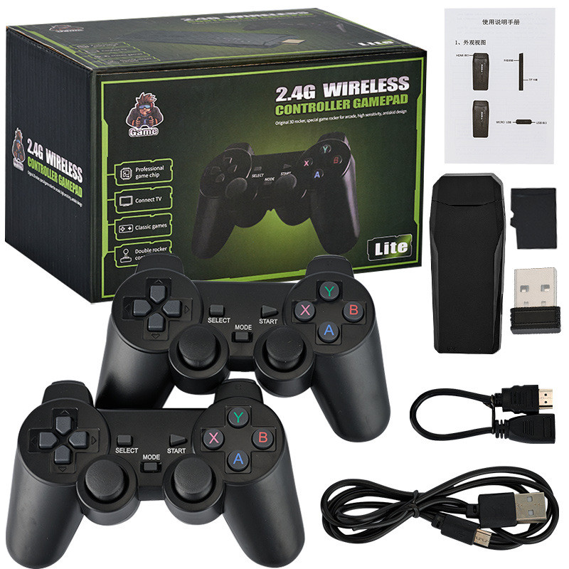 M8 Classic Game Console 2.4G HD Wireless Controller HDMI PS1 Retro Arcade Home Video Classic Game 游戏机