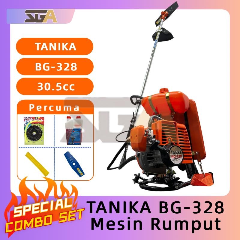 Buy 1 free 4 Special Combo Set TANIKA BG-328 Mesin Rumput Backpack Brush Cutter BG328 Mesin Potong Rumput