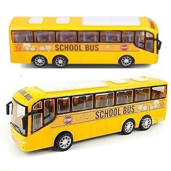 Children's Push Bus School Bus Police Bus Tourism Bus Crash Resistance Simulation Model Boy Toy