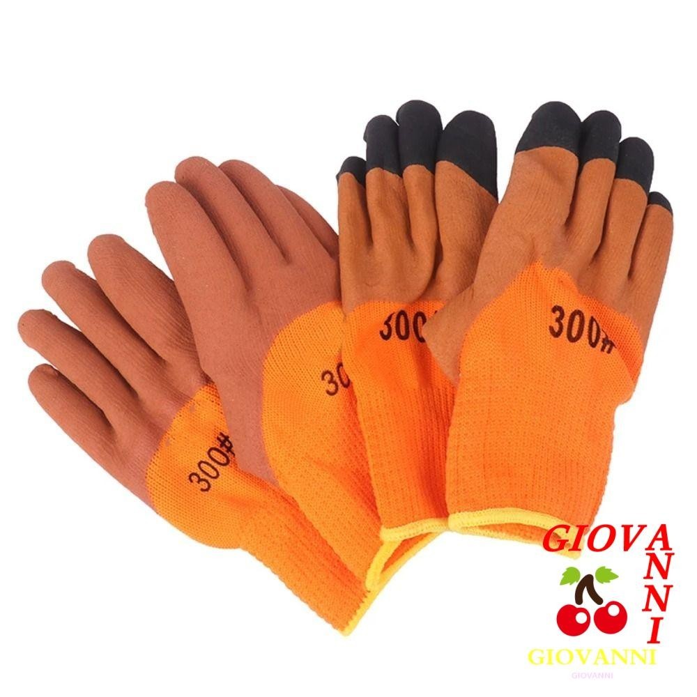 GIOVANNI 1 Pair Work Gloves, Yellow Nitrile Protective Glove, Safety Suppliers Thickened Professional Safety Pet Glove Work