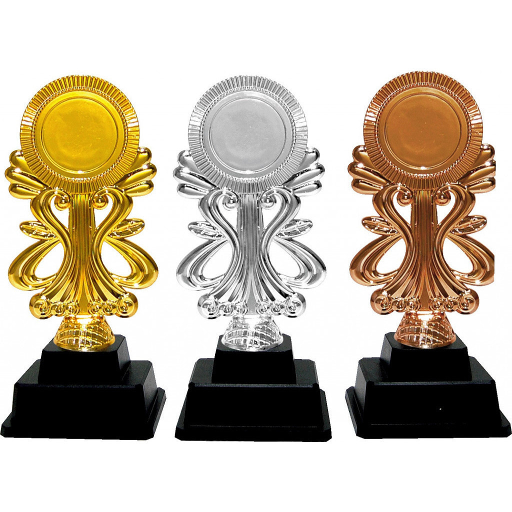 Acrylic Pattern Trophy AT30671(7) - Gold/Silver/Bronze Color