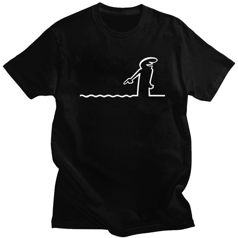 Funny La Linea Tshirt Men Short Sleeve Leisure T Shirt Classic Animation Comedy T-shirt Fitted 100% Cotton Tees Tops Merchandise