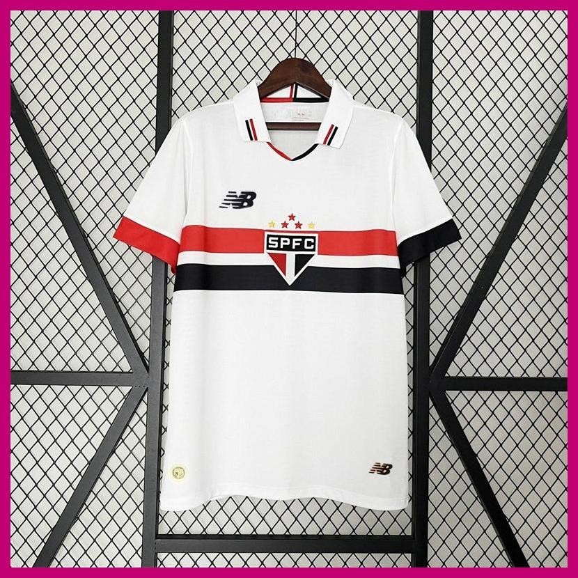 Sports Team Jersey Breathable Team Logo 24-25 Sao Paulo Brazilian League Souvenir T-Shirt Short Sleeve Tee Top Player sentanemy