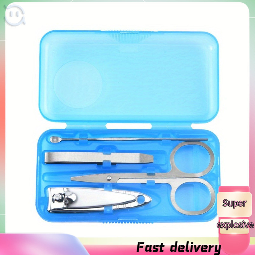 Manicure Kit Nail Clipper Acrylic Gel French False Nail Cutter Clipper File Kit With Cuticle Pusher Kit Acrylic Manicure Tools