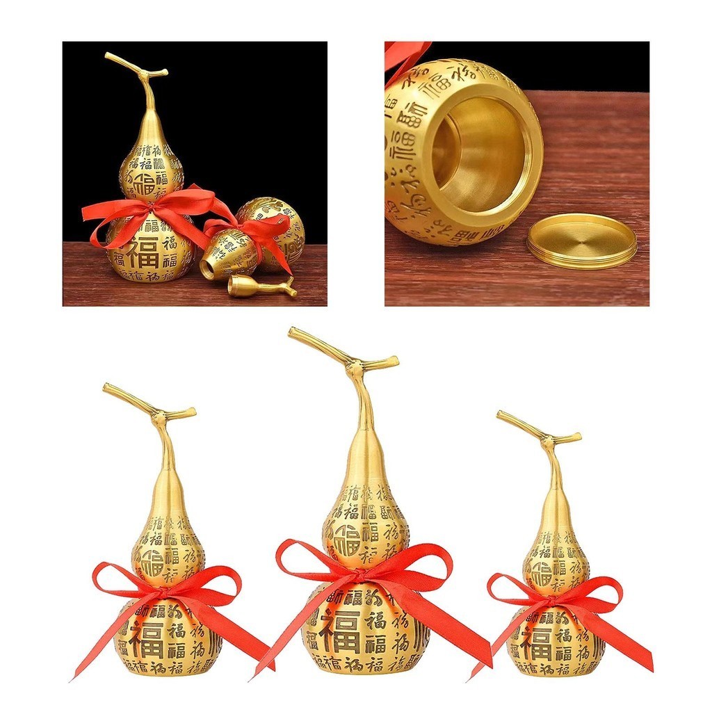 [fglmgu] Character Brass Gourd Handcrafted Traditional Crafts Souvenir HU Lu