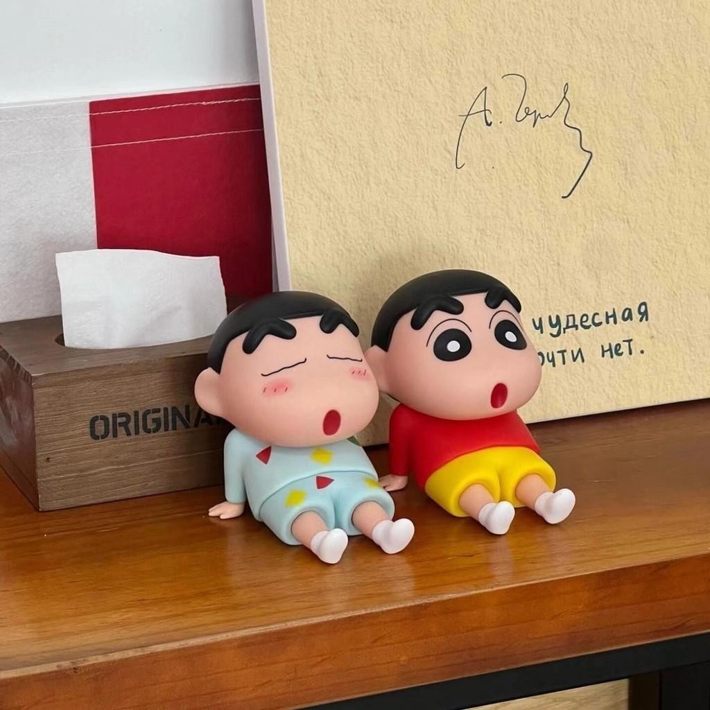 Cute Cartoon Crayon Shin-chan Phone Holder Creative Desktop Office Desktop Action Figures Lazy Mobile Phone Holder