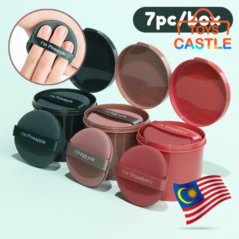 [Fast Shipping]7pc/box Makeup BB Air Cushion Makeup Powder Puff Wet Dry Foundation Sponge / Spon Solek Muka