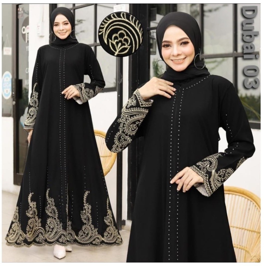 Durable Have HITAM Abaya Black Robe 03 & 1002 turkey muslim Women's Clothing Purpose - Image 2