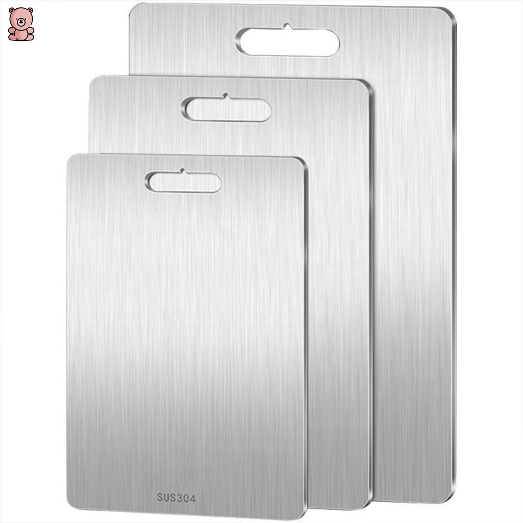 [YK]Titanium Cutting Board, tIma cutting board titanium, Stainless Non Stick Chopping Board, Countertop Non Slip, Dishwasher Safe Ideal, Perfect for Various Cooking Tasks