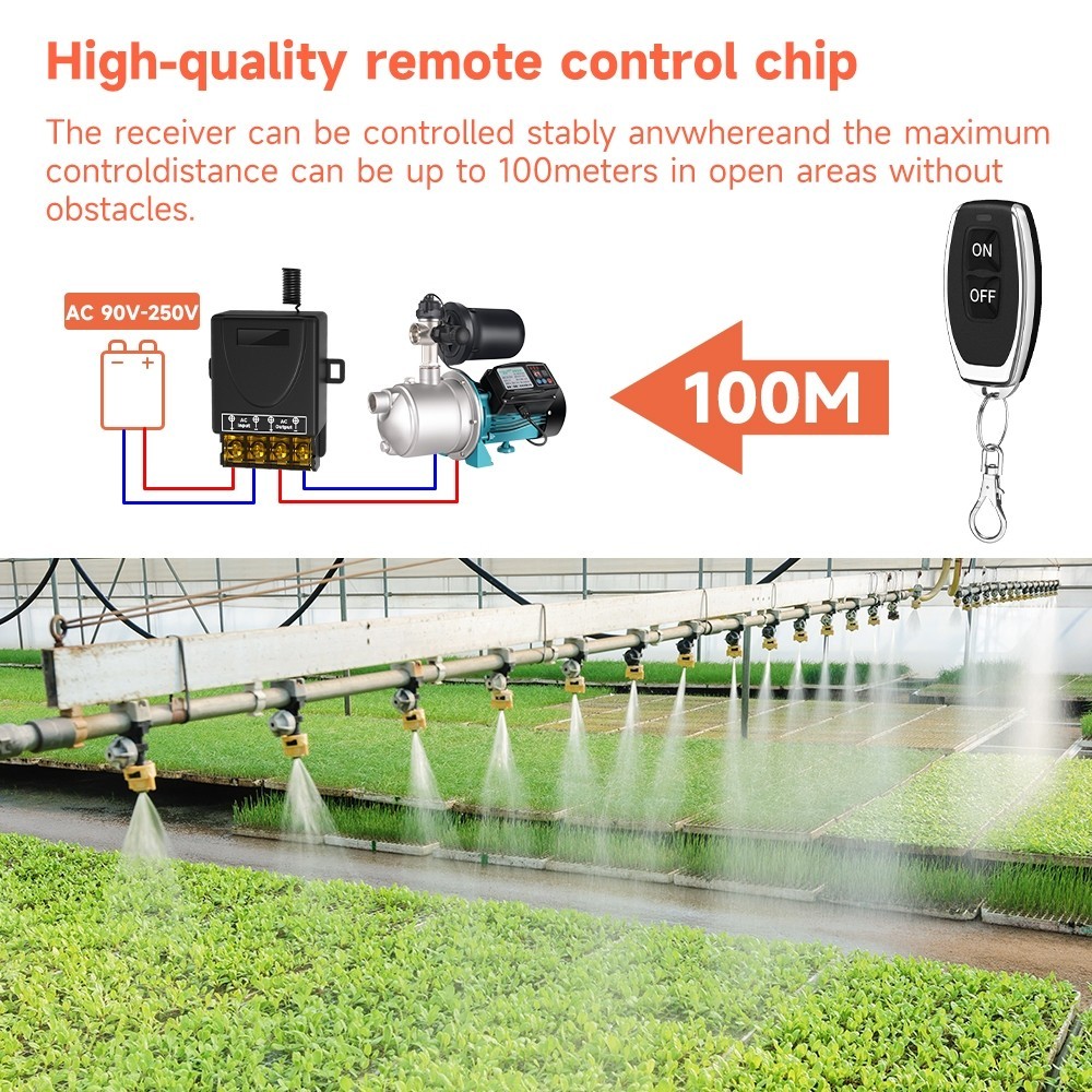 Cerhot 30A Wireless Switch Remote controller, AC 100V-250V Relay Wireless Remote Control RF Switch for Light Switch Hous