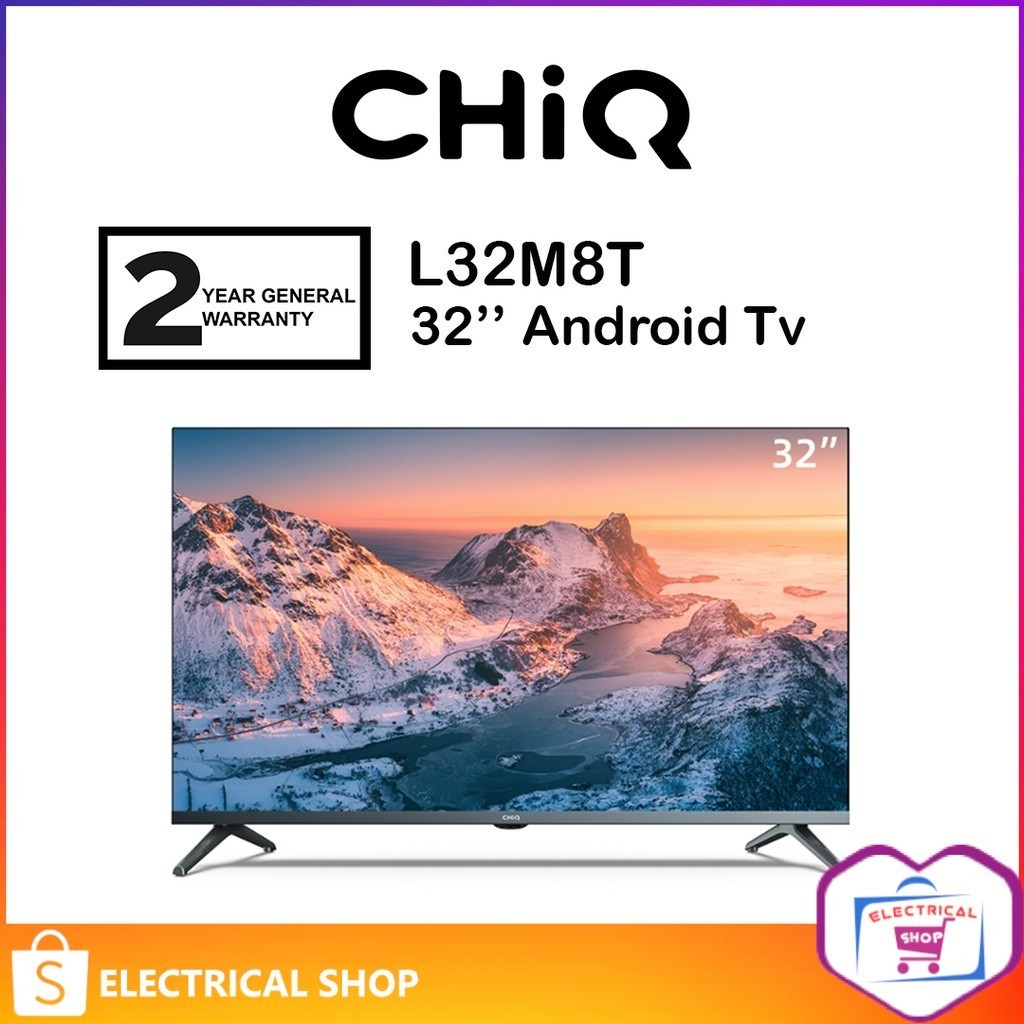 CHiQ 32" Android Smart TV HD L32M8T Television similar H32K66G & 32STD6500