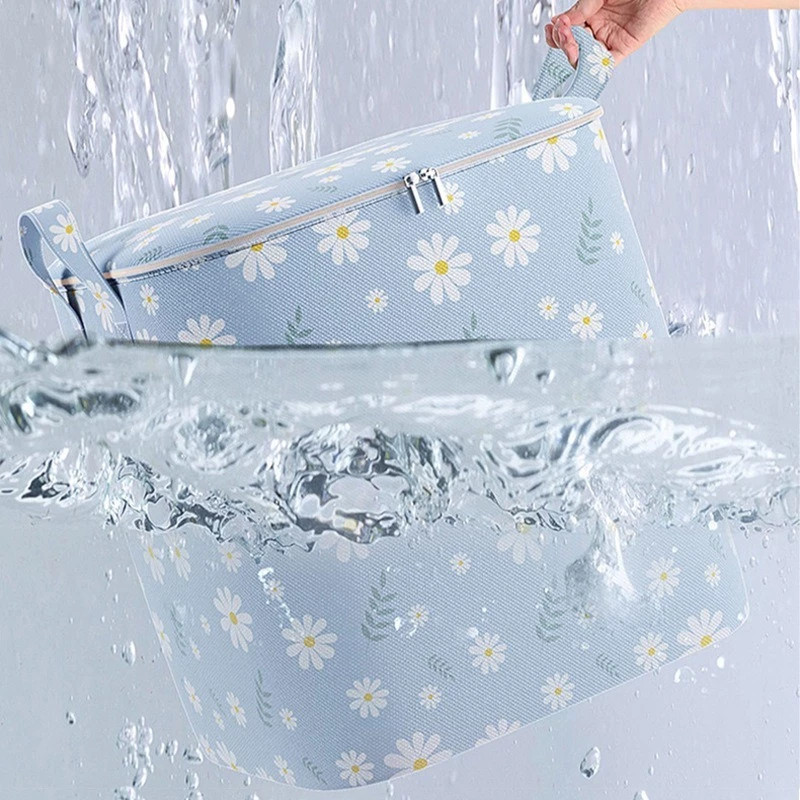 New 180/220L Daisy Storage Bag Large Storage Box Clothes Organizer Quilt Clothes Storage Bakul Baju