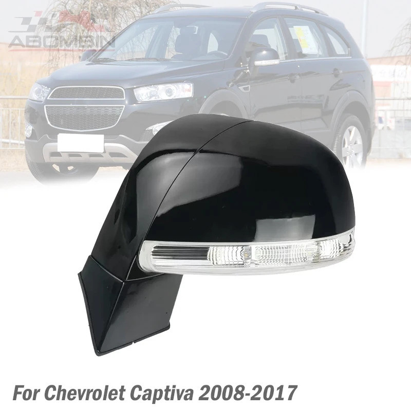 mymotor Auto Door Wing Side Rearview Mirror Assembly For Chevrolet Captiva 2008 09 10 11 12 13 14 15 16 17 6PINS 8PINS Power Folding