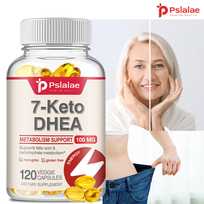 Pslalae7-Keto DHEA 100 mg - Dietary Supplement - Carbohydrate Metabolism Support - Non-GMO - Gluten-Free - Vegan