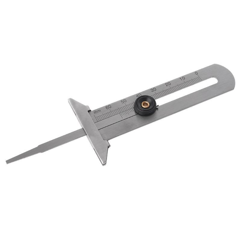 Duty Craft WER 0-60mm/0-50mm Car Tyre Tire Tread Vernier Depth Gauge Stainless Steel Meter Ruler Caliper Measuring To... - Image 3