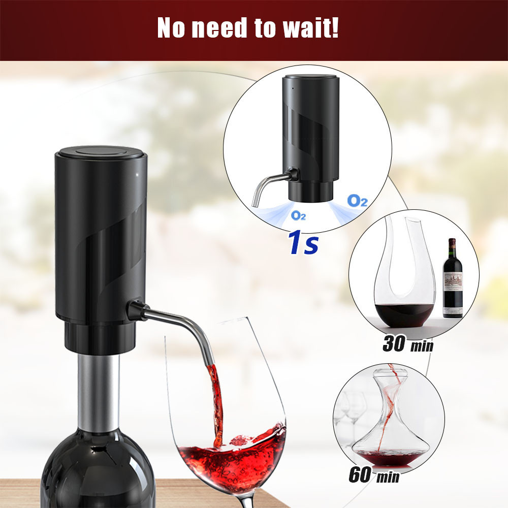 Purpose Premium AIKARO Electric Wine Aerator Pourer Automatic Electronic Decanter Rechargeable Multi - Image 4