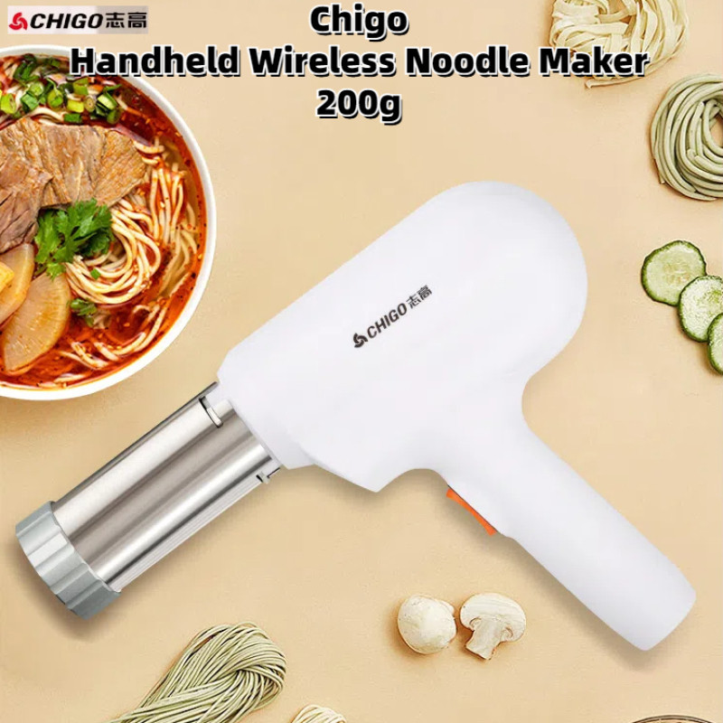 Chigo Handheld Wireless Noodle Maker 200g Fully Automatic Household Noodle Pressing Machine Electric Integrated Portable Rechargeable Small Noodle Pressing Machine