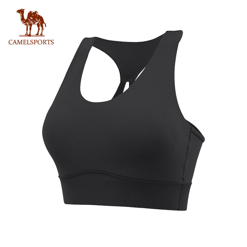 CAMEL SPORTS Bra Yoga Breathable Integrated Cup With Chest Pad Shockproof Vest